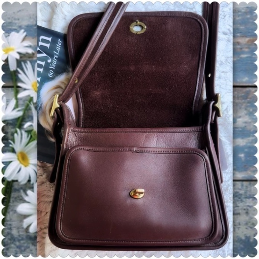 COACH MAHOGANY BROWN CROSSBODY RAMBLER 9061 - Picture 10 of 15